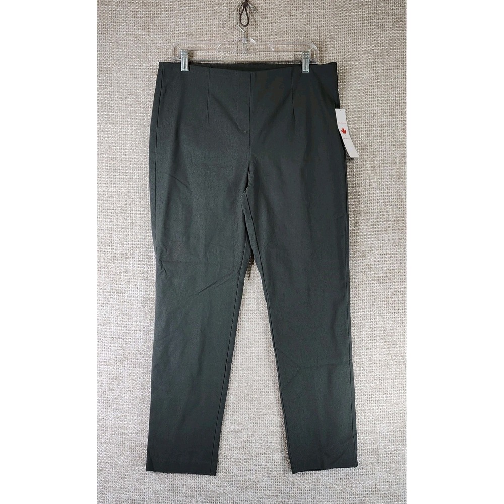 Tribal Pull On Straight Leg Pants Womens 14 Cypress Green Minimalist Office NWT